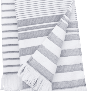 Fouta rayée avec franges