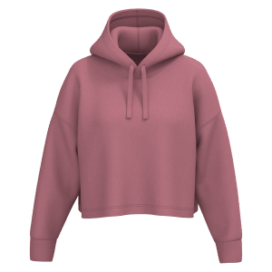 Sweat-shirt crop à capuche femme