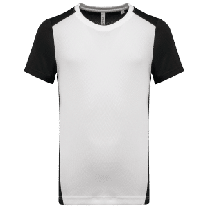 T-shirt de sport écoresponsable bicolore homme