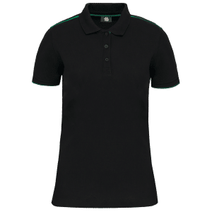 Polo Day To Day contrasté manches courtes femme