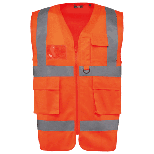 Gilet de sécurité haute visibilité recyclé avec zip unisexe